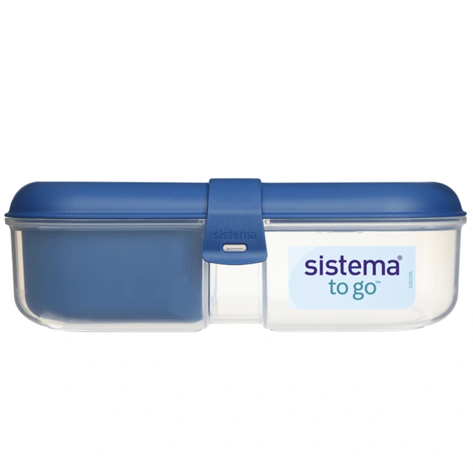 Pojemnik Ribbon Lunch 1.1L niebieski bez pojemnika na sos